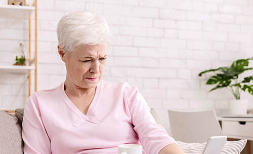 Woman Looking at Her Phone